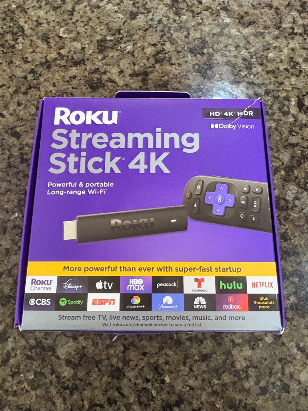 Roku Streaming Stick 4K - Purple Box